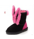 Winter thickened cowhide antiskid parent-child snow boots