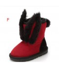Winter thickened cowhide antiskid parent-child snow boots