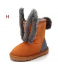 Winter thickened cowhide antiskid parent-child snow boots