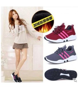 2018 new autumn and winter sports shoes and shoes shoes' Korean all-match cashmere casual shoes