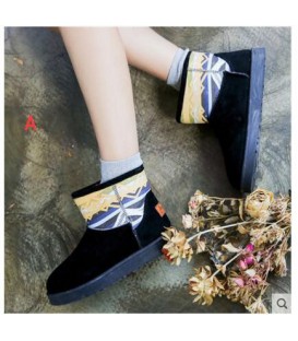 In the winter of 2017 Korean version of the new students all-match short tube warm shoes