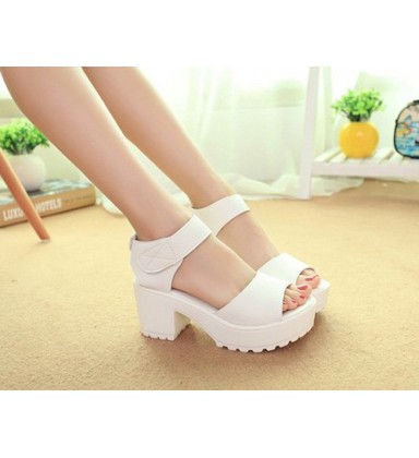 Women Summer fashion platform soft PU sandals