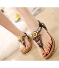 Woman Summer Flat Sandals Ladies Summer Bohemia Beach Flip Flops Shoes