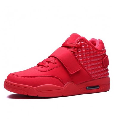 Men Casual Suede Leather Men High Top Casual Shoes