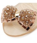 Women Sandals Summer Style Bling Bowtie Fashion Peep Toe Jelly Shoes