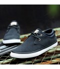 Casual Lace Up Canvas Men Flats Shoes