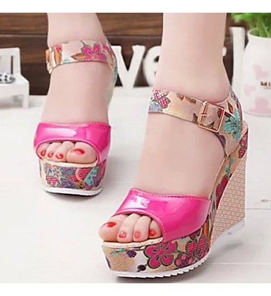 Women's Shoes Leatherette Spring Summer Comfort Platform Wedge Heel 