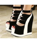 Women's Shoes PU Spring Summer Comfort Sandals for Casual White Fuchsia