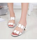 Women's Shoes PU Spring Summer Comfort Sandals Chunky Heel