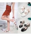 Women's Shoes PU Spring Summer Comfort Sandals Chunky Heel