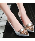Women's Shoes Leatherette Glitter Spring Summer Slingback Sandals