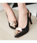 Women's Shoes Leatherette Glitter Spring Summer Slingback Sandals