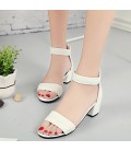 Women's Shoes PU Spring Summer Comfort Sandals Chunky Heel