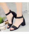 Women's Shoes PU Spring Summer Comfort Sandals Chunky Heel