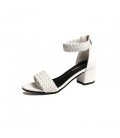 Women's Shoes PU Spring Summer Comfort Sandals Chunky Heel