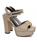 Women's Shoes Glitter Spring Summer Gladiator Sandals Chunky Heel