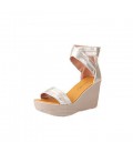 Women's Shoes Leather Summer Gladiator Sandals Platform Creepers Wedge Heel