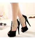 Women's Shoes Flocking Summer Formal Shoes Sandals Stiletto Heel