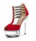 Women's Shoes Flocking Summer Formal Shoes Sandals Stiletto Heel