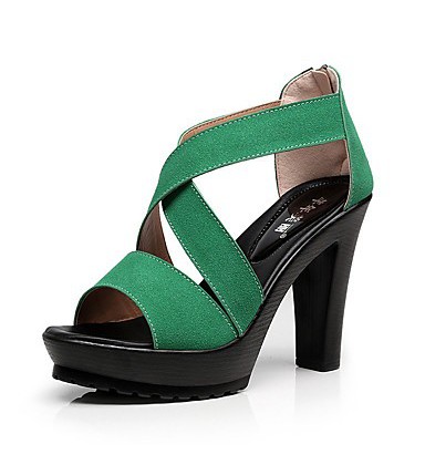 Women's Shoes Synthetic Summer Sandals Chunky Heel 