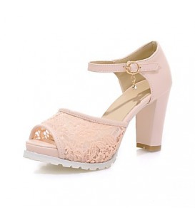 Women's Shoes Synthetic Summer Sandals Chunky Heel 