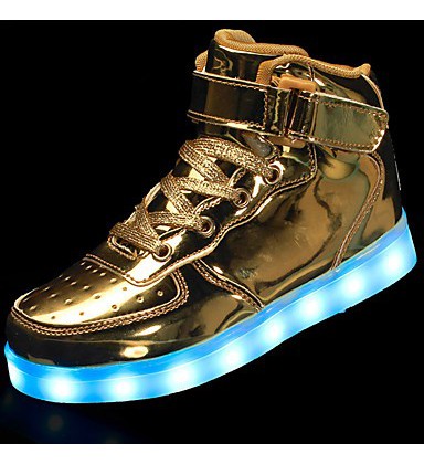 Women's Shoes Leatherette Spring Fall Light Up Shoes Comfort Sneakers Walking Shoes 