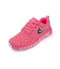 Women Shoes Casual Mixed Color Breathable Mesh Canvas Flat