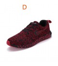  New MenShoes Casual Mixed Color Breathable Mesh Canvas Flat