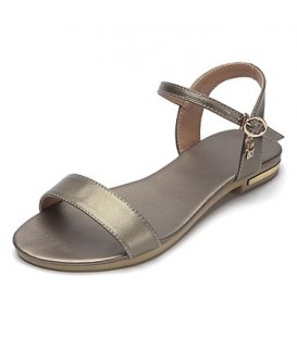 Women's Shoes Cowhide Spring Summer Comfort Sandals