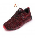  New MenShoes Casual Mixed Color Breathable Mesh Canvas Flat