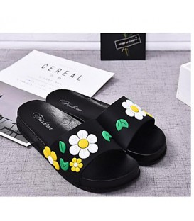Women's Shoes PVC Leather Spring / Summer Comfort Slippers
