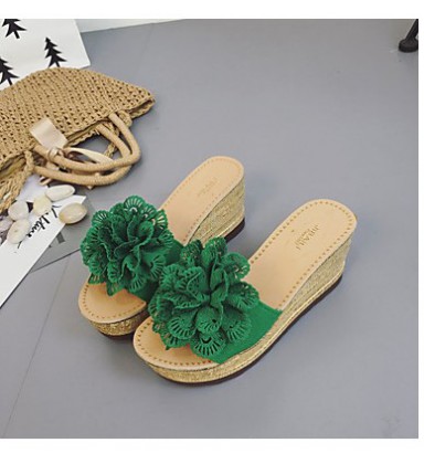 Women's Shoes PU(Polyurethane) Summer Comfort Slippers