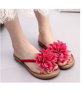 Women's Shoes PVC Leather Spring / Fall Comfort Slippers 