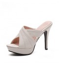 Women's Shoes Leatherette Summer Slingback Slippers