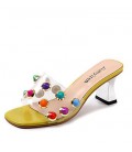 Women's Shoes PU(Polyurethane) Fall Slingback / Transparent Shoes Slippers 