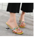 Women's Shoes PU(Polyurethane) Fall Slingback / Transparent Shoes Slippers 