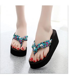 Women's Shoes Cotton / Fabric Summer Comfort Slippers 