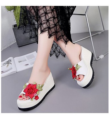 Women's Shoes PU(Polyurethane) Spring Comfort Slippers 