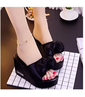 Women's Shoes PU(Polyurethane) Spring / Summer Comfort Slippers