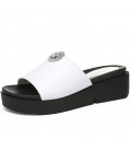 Women's Shoes Faux Leather Summer Comfort Slippers