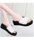 Women's Shoes Faux Leather Summer Comfort Slippers