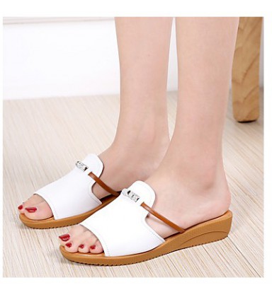 Women's Shoes Cowhide Spring & Summer Comfort Slippers