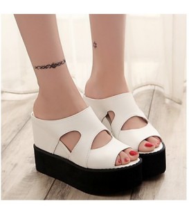 Women's Shoes Flocking / PU(Polyurethane) Summer Comfort Slippers