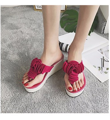 Women's Shoes PVC Leather Summer Comfort Slippers