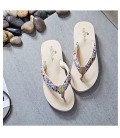 Women's Shoes Fabric Summer T-Strap / Comfort Slippers