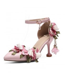 Women's Shoes Leatherette Summer Comfort Heels Stiletto Hee