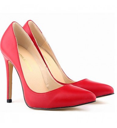 Women's Shoes Leather / PU(Polyurethane) Spring / Fall Basic Pump Heels 