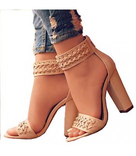 Women's Shoes PU(Polyurethane) Spring & Summer Basic Pump Sandals 