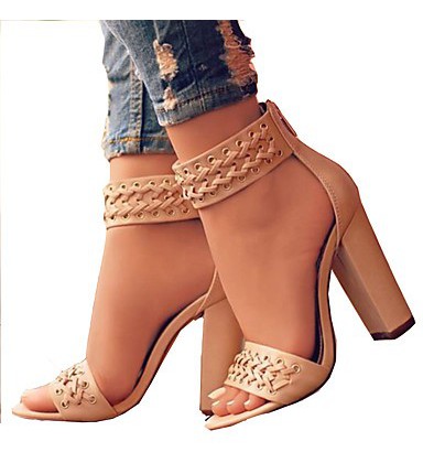 Women's Shoes PU(Polyurethane) Spring & Summer Basic Pump Sandals 