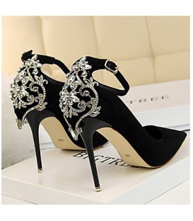 Women's Shoes Suede Spring / Fall Comfort / Novelty Heels Stiletto Heel 